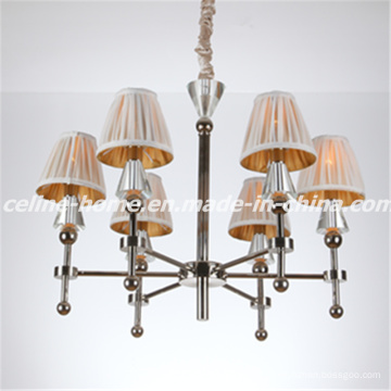 Lustre de ferro decorativo com sombra de tecido (SL2051-6)